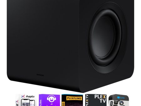 Samsung Subwoofer for Soundbar 2022 + Audio Bundle and 2 Year Extended Warranty Supply