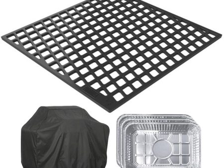 Weber CRAFTED Dual Sided Sear Grate with Grill Cover & Drip Pans set of 3 For Cheap