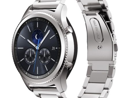 General Brand Metal Wrist Band for Samsung Gear S3 - Silver Online Sale