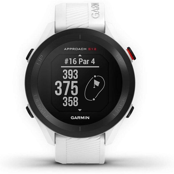 Garmin Approach S12 GPS Golf Watch, 42k+ Preloaded Courses (White) - 010-02472-00 Discount