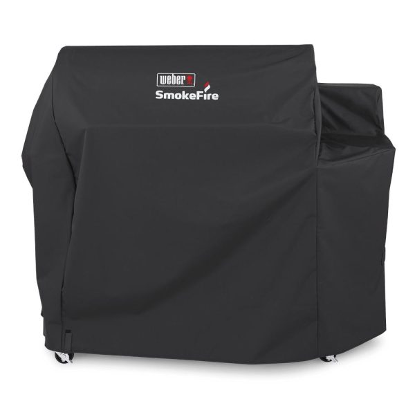 Weber 7191 36 Inch SmokeFire Grill Cover, Black w  Kitchen Accessory Bundle on Sale