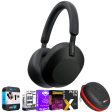 Sony Wireless Industry Leading Noise Canceling Headphones, Black w  Warranty Bundle Online Hot Sale