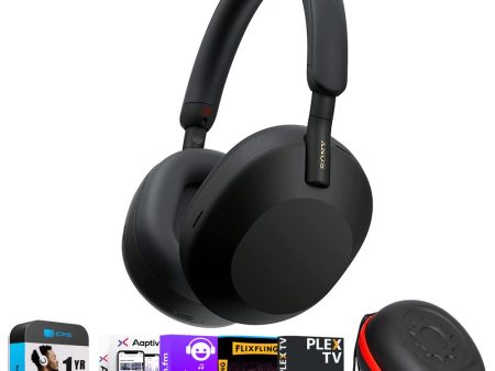 Sony Wireless Industry Leading Noise Canceling Headphones, Black w  Warranty Bundle Online Hot Sale