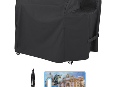 Weber 7191 36 Inch SmokeFire Grill Cover, Black w  Kitchen Accessory Bundle on Sale