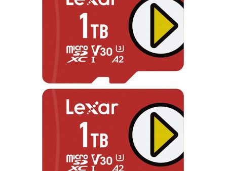 Lexar PLAY 1TB microSDXC UHS-I Memory Card Up to 150MB s Read 2 Pack Sale