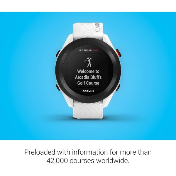 Garmin Approach S12 GPS Golf Watch, 42k+ Preloaded Courses (White) - 010-02472-00 Discount