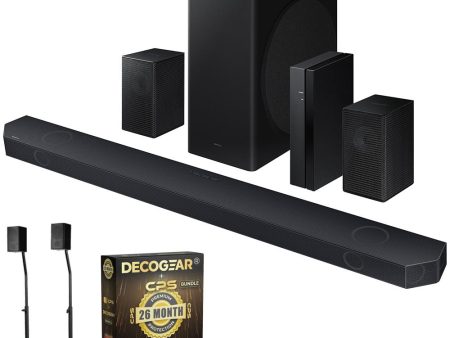 Samsung Q-series 9.1.2 ch. Dolby ATMOS Soundbar (2024) + Stand + 26 Month Protection Discount