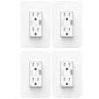 Deco Essentials WFWOTLT Smart WiFi Wall Outlet Plug 4 Pack Supply