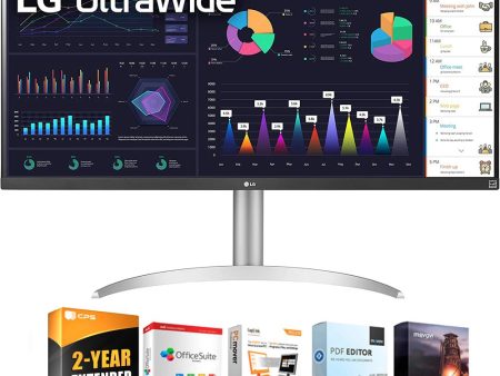 LG 34WQ650-W 34  21:9 UltraWide Full HD 100Hz IPS Monitor + 2 Year Protection Pack Hot on Sale