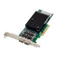 PCI-E X8 10-Gigabit Dual Port SFP+Optical Fiber Network Card X710-DA2 10G Server Adapter Online Hot Sale