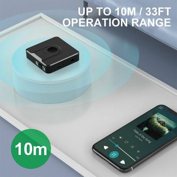 BT102 2 in 1 Bluetooth 5.0 Transmitter Receiver Wireless Audio Adapter Dongle for PC TV Speaker Sale