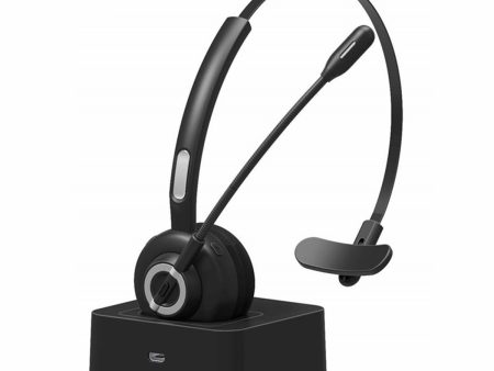 M97 Business Wireless Bluetooth 5.0 Headset Call Center Operator Single Ear Headphone with Microphone and Charging Base Sale