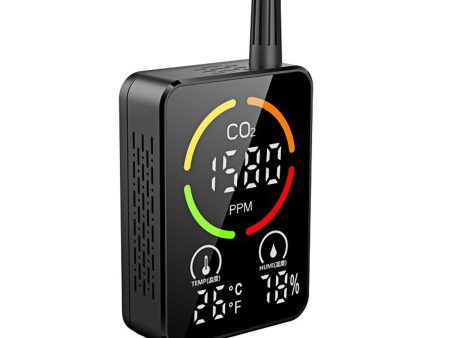 Indoor CO2 Monitor 3-in-1 Air Quality Monitor with CO2   Temp   Humidity NDIR Sensor Carbon Dioxide Meter Alarm Detector Sale