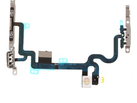 For iPhone 7 4.7 inch OEM Power ON OFF and Volume Button Flex Cable Part with Metal Plate Online