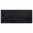 [Russian Version] X5 78-Key Ultra Thin Soft Touch Wireless Bluetooth Keyboard for iPad iPhone - Black For Cheap