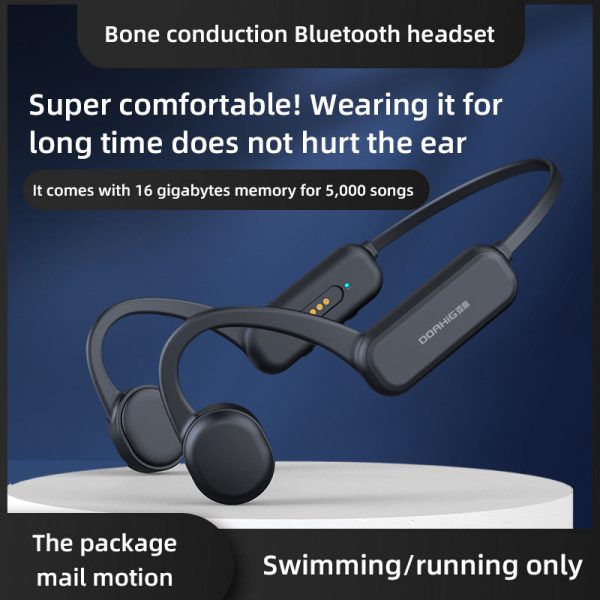 DG-X18 Pro 32G Memory Bluetooth 5.0 Bone Conduction Earphones Lightweight IPX8 Waterproof Headphones for Running Sports Fashion