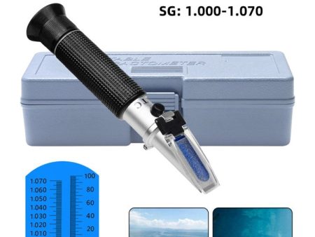 YIERYI Salinity Refractometer 0~100% Scale Measuring Sodium Chloride Salinometer with Automatic Temperature Compensation For Cheap