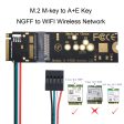 EP-002 Wireless NGFF A E-Key WiFi Card to M.2 NGFF Key-M NVME SSD Adapter for AX200 WiFi 6 Bluetooth 5.1 Online