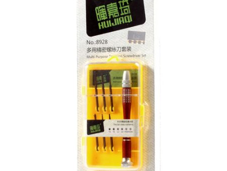 HuiJiaQi 8928 6-in-1 Multi-Purpose High Precision Screwdriver Tool Set for iPhone Tablet PC Online