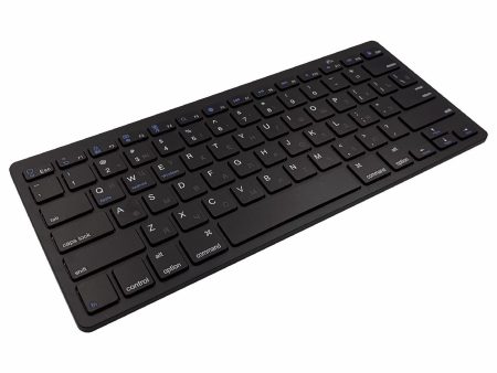 [Russian Version] X5 78-Key Ultra Thin Soft Touch Wireless Bluetooth Keyboard for iPad iPhone - Black For Cheap