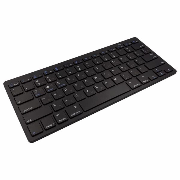 [Russian Version] X5 78-Key Ultra Thin Soft Touch Wireless Bluetooth Keyboard for iPad iPhone - Black For Cheap