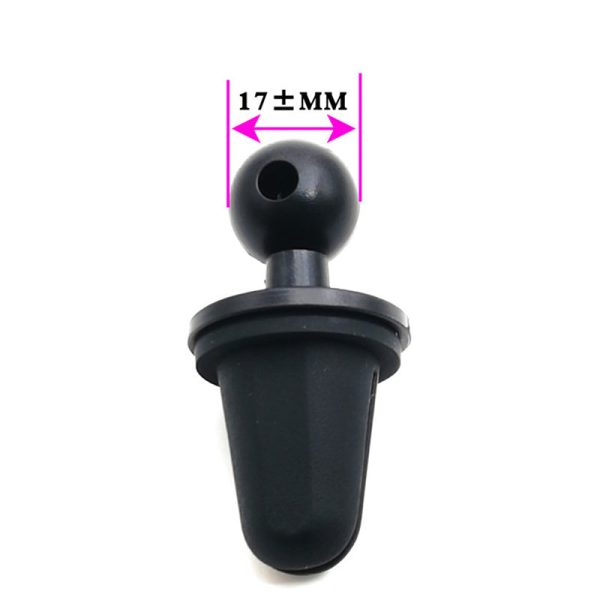 Universal 17mm Ball Head Car Air Vent Clip Vehicle Phone Holder Stand Accessories, 2 Fork Type Fashion