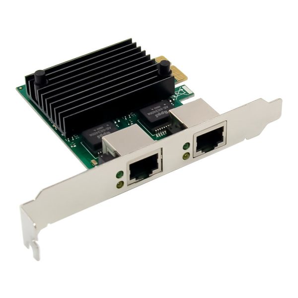 RTL8125 PCI-E X1 2.5G High Speed Dual RJ45 Ports LAN Adapter Network Card E-sports Ethernet Controller For Sale