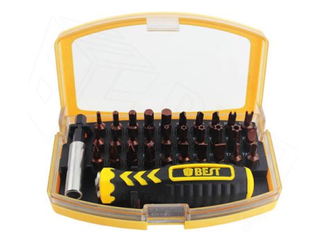 BEST BST-2166B 32 in 1 Interchangeable Precise Manual Screwdriver Set Multipurpose Repair Tools Kit on Sale