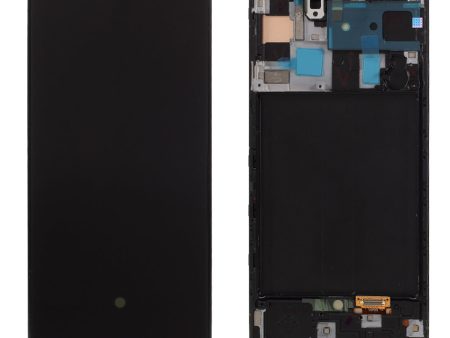 OEM LCD Screen and Digitizer + Assembly Frame Part (without Logo) for Samsung Galaxy A50 A505 SM-A505F - Black Discount