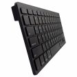 [Russian Version] X5 78-Key Ultra Thin Soft Touch Wireless Bluetooth Keyboard for iPad iPhone - Black For Cheap