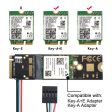 EP-002 Wireless NGFF A E-Key WiFi Card to M.2 NGFF Key-M NVME SSD Adapter for AX200 WiFi 6 Bluetooth 5.1 Online