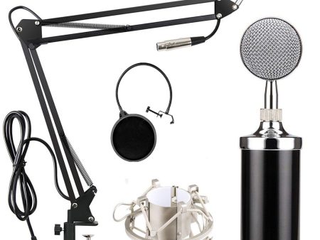 BM-3000 Condenser Microphone Kit Professional Vocal Studio Recording Mic for Streaming Chatting on Sale