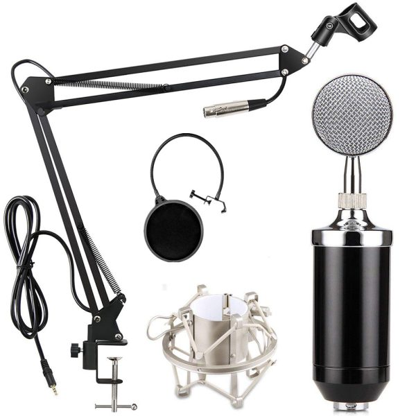 BM-3000 Condenser Microphone Kit Professional Vocal Studio Recording Mic for Streaming Chatting on Sale