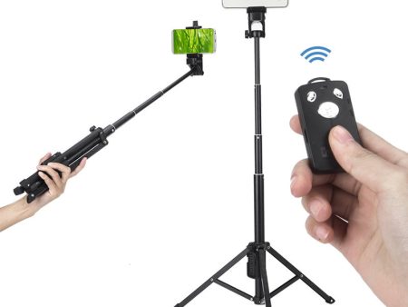 YUNTENG 1688 Portable Handle Selfie Stick Mini Table Tripod with Bluetooth Remote Shutter Online Hot Sale