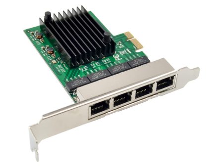 4 RJ45 Ports Gigabit Network Card PCI-E X1 Interface Ethernet LAN Adapter Card RTL8111F PCI-E Controller Online