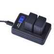 LCD Display 2-Channel DMW-BMB9E USB Battery Charger for Panasonic Lumix DMC-FZ80, DMC-FZ82, DMC-FZ40 etc For Sale