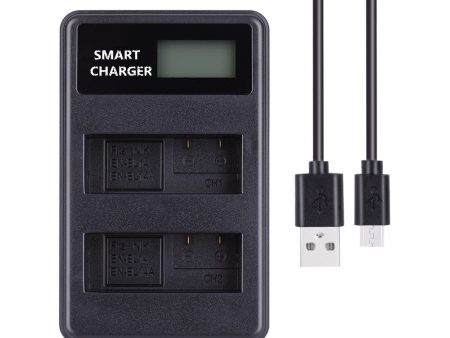 LCD Display Dual-Channel EN-EL14 EN-EL14a USB Battery Charger for Nikon P7800 P7700 P7100 etc For Sale