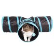 3 Channels Folding Pet Dog Toy Tunnel Roll Puppy Cat Sleeping Tents Bed with Bell Ball Online Hot Sale