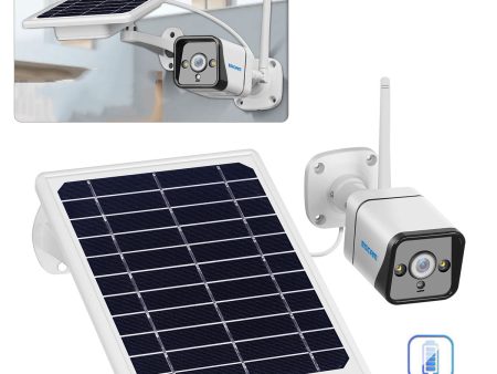 ESCAM QF120 1080P WIFI PIR Alarm IP Camera With Solar Panel Full Color Night Vision Two Way Audio IP66 [with Battery] Cheap