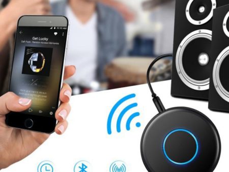 Ultra-thin Wireless Bluetooth 4.1 HD Stereo Car Audio Receiver Adapter with AUX-in Sale