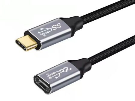 1.5m Type-C 3.1 Gen2 Male to Female Extension Cable 4K 60HZ 10Gbps Data Cord for MacBook Pro Online now