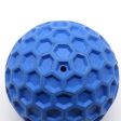 Honeycomb Ball Natural Rubber Pet Teeth Massage Ball Dog Chewing Bite Toy with Squeaky Sound Hot on Sale