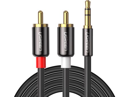 UGREEN 8m AUX Cord 3.5mm to 2RCA Stereo Audio Y Splitter Cable for Smartphone Speaker Tablet Online Hot Sale