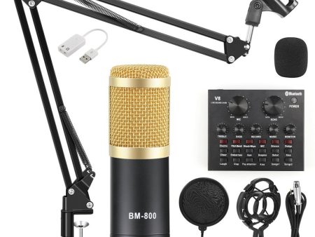 BM800 Professional Suspension Condenser Microphone Kit for Studio Live Stream Broadcasting Recording Online Sale