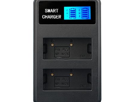 LCD Display Double-Channel NP-W126 USB Battery Charger for Fujifilm X-A1 X-A2 X-A3 X-A10 etc Online Sale