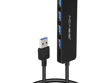 ACASIS AB3-L46 0.6m Cable 4 Ports USB3.0 5Gbps High Speed Transmission USB Hub Splitter For Discount