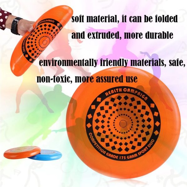 Tenacity Flying Disc Outdoor Playing Flying Saucer Game Flying Disk Competition 27cm - Random Color For Discount