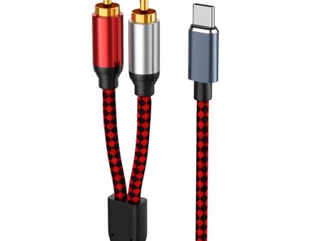 0.5m USB Type-C to 2 RCA Male Audio Cable for Mobile Phone Tablet Connection to Speaker Amplifier Online