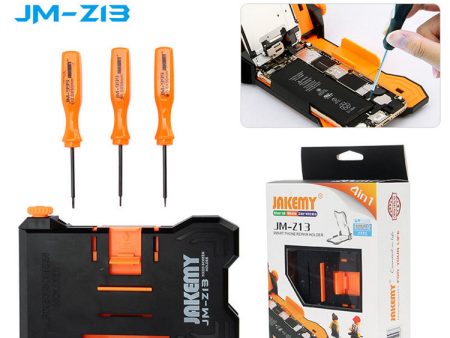 JAKEMY JM-Z13 4-in-1 PCB Repair Smartphone Holder + 3 Screwdrivers Repairing Tool Kit For Sale