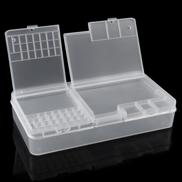 W203 Double Layer Mobile Phone Repair Storage Box for IC Parts Smartphone Opening Tools Collector Discount